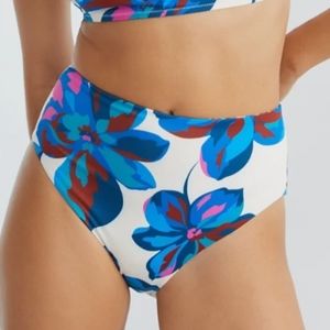 🆕️ Sanctuary NWT High Rise Multi Blue Pink Bikini Bottom